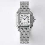 PANTHERE 27MM SILVER CASE DIAMOND BEZEL WHITE DIAL - Image 10