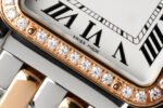 PANTHERE 27MM PINK GOLD SILVER CASE DIAMOND BEZEL WHITE DIAL - Image 4