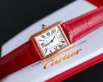 TANK MUST SMALL PINK GOLD LEATHER STRAP WHITE DIAL - Image 6