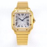 SANTOS LADY 35.1MM AUTOMATIC GOLD DIAMOND BEZEL - Image 10