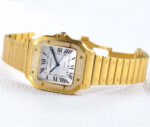 SANTOS LADY 35.1MM AUTOMATIC GOLD DIAMOND BEZEL - Image 2