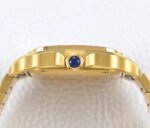 SANTOS LADY 35.1MM AUTOMATIC GOLD DIAMOND BEZEL - Image 14