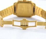 SANTOS LADY 35.1MM AUTOMATIC GOLD DIAMOND BEZEL - Image 8