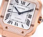 SANTOS LADY 35.1MM AUTOMATIC PINK GOLD DIAMOND BEZEL - Image 3