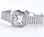 SANTOS LADY 35.1MM AUTOMATIC SILVER DIAMOND BEZEL - Image 11