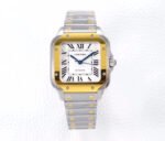 SANTOS LADY 35.1MM AUTOMATIC GOLD STEEL - Image 2