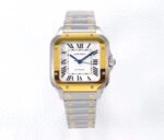 SANTOS LADY 35.1MM AUTOMATIC GOLD STEEL - Image 11