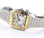 SANTOS LADY 35.1MM AUTOMATIC GOLD STEEL - Image 12
