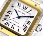 SANTOS LADY 35.1MM AUTOMATIC GOLD STEEL - Image 14