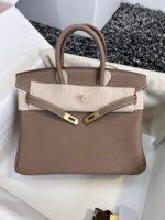 HM BIRKIN 25CM BROWN TOGO LEATHER GOLD HARDWARE - Image 3
