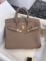 HM BIRKIN 25CM BROWN TOGO LEATHER GOLD HARDWARE - Image 8