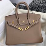 HM BIRKIN 25CM BROWN TOGO LEATHER GOLD HARDWARE - Image 5