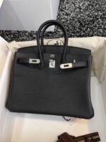 HM BIRKIN 25CM BLACK TOGO LEATHER SILVER HARDWARE - Image 3