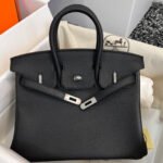 HM BIRKIN 25CM BLACK TOGO LEATHER SILVER HARDWARE - Image 5