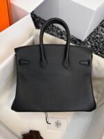 HM BIRKIN 25CM BLACK TOGO LEATHER SILVER HARDWARE - Image 8