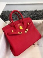 HM BIRKIN 25CM RED TOGO LEATHER GOLD HARDWARE - Image 6