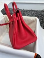 HM BIRKIN 25CM RED TOGO LEATHER GOLD HARDWARE - Image 4