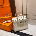 HM BIRKIN 30CM CREAMY WHITE TOGO LEATHER SILVER HARDWARE - Image 12