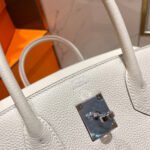 HM BIRKIN 30CM CREAMY WHITE TOGO LEATHER SILVER HARDWARE - Image 7