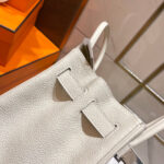 HM BIRKIN 30CM CREAMY WHITE TOGO LEATHER SILVER HARDWARE - Image 17
