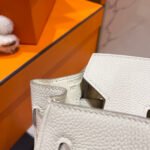 HM BIRKIN 30CM CREAMY WHITE TOGO LEATHER SILVER HARDWARE - Image 18