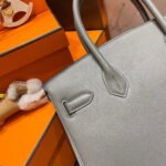 HM BIRKIN 30CM GREY SWIFT LEATHER GOLD HARDWARE - Image 12