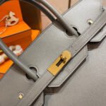 HM BIRKIN 30CM GREY SWIFT LEATHER GOLD HARDWARE - Image 14