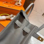 HM BIRKIN 30CM GREY SWIFT LEATHER GOLD HARDWARE - Image 15