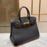 HM BIRKIN 30CM BLACK SWIFT LEATHER GOLD HARDWARE - Image 11