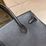 HM BIRKIN 30CM BLACK SWIFT LEATHER GOLD HARDWARE - Image 8