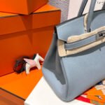 HM BIRKIN 30CM CLOUD BLUE TOGO LEATHER SILVER HARDWARE - Image 5