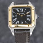 SANTOS DUMONT LADY GOLD CASE CROCODILE STRAP - Image 10