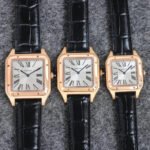 SANTOS DUMONT LADY PINK GOLD CASE CROCODILE STRAP - Image 10