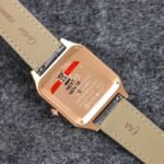 SANTOS DUMONT LADY PINK GOLD CASE CROCODILE STRAP - Image 13