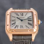 SANTOS DUMONT LADY PINK GOLD CASE CROCODILE STRAP - Image 18