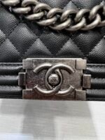 BOY BAG MEDIUM 25 BLACK CAVIAR RUTHENIUM HARDWARE - Image 12