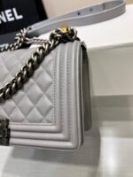 BOY BAG MEDIUM 25 GREY CAVIAR RUTHENIUM HARDWARE - Image 2