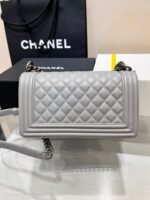 BOY BAG MEDIUM 25 GREY CAVIAR RUTHENIUM HARDWARE - Image 6