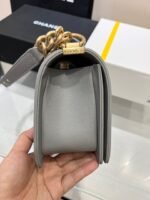 BOY BAG MEDIUM 25 GREY CAVIAR GOLD HARDWARE - Image 13