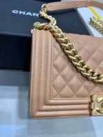 BOY BAG MEDIUM 25 BROWN CAVIAR GOLD HARDWARE - Image 4