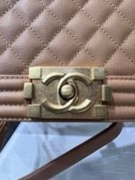 BOY BAG MEDIUM 25 BROWN CAVIAR GOLD HARDWARE - Image 17
