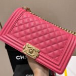 BOY BAG MEDIUM 25 RED CAVIAR GOLD HARDWARE - Image 10