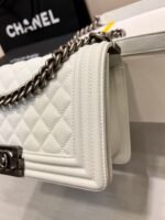 BOY BAG MEDIUM 25 WHITE CAVIAR RUTHENIUM HARDWARE - Image 12