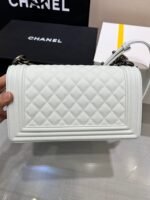 BOY BAG MEDIUM 25 WHITE CAVIAR RUTHENIUM HARDWARE - Image 7