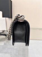 BOY BAG SMALL 20 BLACK CHEVRON CAVIAR RUTHENIUM HARDWARE - Image 3
