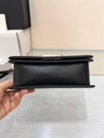 BOY BAG SMALL 20 BLACK CHEVRON CAVIAR RUTHENIUM HARDWARE - Image 12
