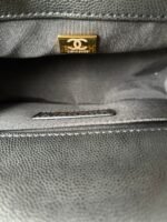 BOY BAG SMALL 20 BLACK CHEVRON CAVIAR GOLD HARDWARE - Image 9