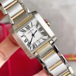 TANK FRANCAISE 28 GOLD STEEL WHITE DIAL - Image 8