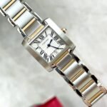 TANK FRANCAISE 28 GOLD STEEL WHITE DIAL - Image 2