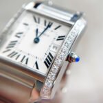 TANK FRANCAISE 25 STEEL DIAMOND BEZEL WHITE DIAL - Image 3